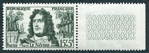 FRANCE 1959 15f+5f blackish green SG1429 mint MNH FG Red Cross Fund Le Nôtre B01 - Picture 1 of 1