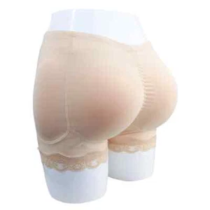 Women Boyshort Silicone Padded Pant Hip Enhancer Knickers Control Padded Panties - Picture 1 of 20