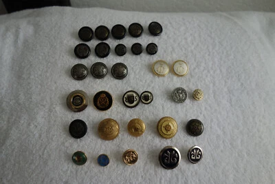 31 Knöpfe Wappenknöpfe u.a. Orbis ludovicus rex u.Gallod il Rex AA1826  Trachten - Bild 1 von 4