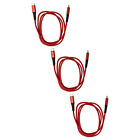 3x Charging data cable 1m red USB C >> Lightning for Apple Ipad Mini 5 Gen.