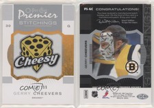 2007-08 O-Pee-Chee Premier Stitchings /199 Gerry Cheevers #PS-GC HOF