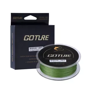 Goture 4 Strands Braided Fishing Line Multifilament Saltwater Line 8LB-80LB - Picture 1 of 5
