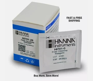 HI701-25 Free Chlorine Checker Reagent (25 Tests) - Hanna Instruments - Picture 1 of 2