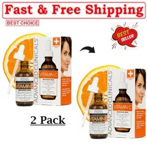 (2 Pack) Advanced Clinicals Vitamin C Face Serum 1.75 fl oz.Great Price - Picture 1 of 6