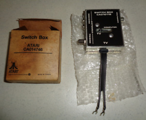 ~Atari r/f Switch Box TV/Game Video Adapter CA014746 CA010112 w/ Box~