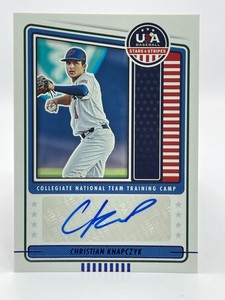 2023 USA Stars & Stripes CHRISTIAN KNAPCZYK Auto BLUE AUTOGRAPH Free Shipping