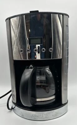 Krups Glass Filter Coffee Maker – Black silver type KM740D50 - Image 1 of 4