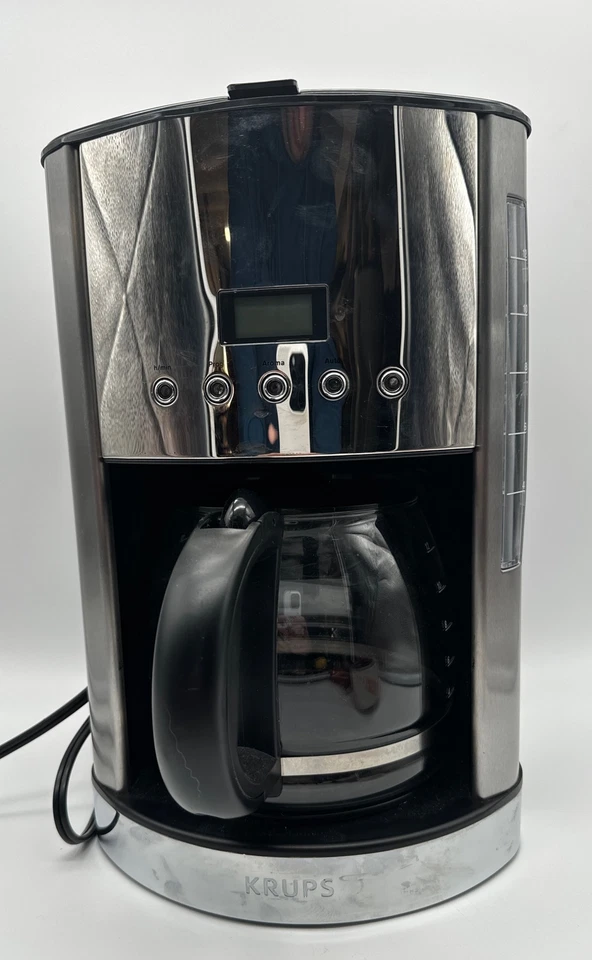Krups Glass Filter Coffee Maker – Black silver type KM740D50 - Image 1 of 4
