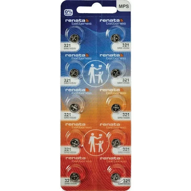 Twenty (20) Renata 321 (SR616SW) Batteries FREE SHIP-FRESH Batteries Exp.  07/27 - Image 1 of 1