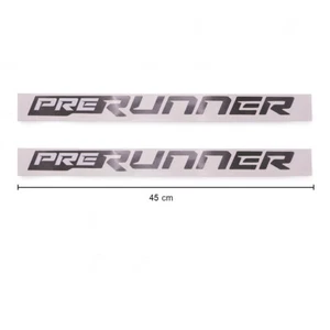 Side L+R Sticker Decal Prerunner Black Fits Toyota Revo Rocco SR5 2015 2020 - Picture 1 of 8