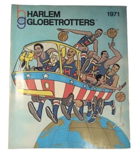 Vtg Harlem Globetrotters Program 1971 PB Book, 10k Game XLT - Picture 1 of 14