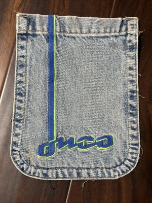 Jeans JNCO azul vintage anos 90 'The Low Down' skatista folgado masculino recorte de bolso - Imagem 1 de 4