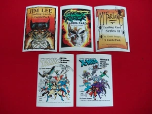 RARE 1990 MARVEL ENTERTAINMENT COMIC IMAGES STICKER SET BOX ENDS HEADER STICKER? - Picture 1 of 3
