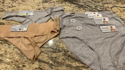 NUEVO Jockey Generation Mujer 6 Pares Algodón Orgánico Elástico Bikini Gris XXL Tanga Foto 1 de 4