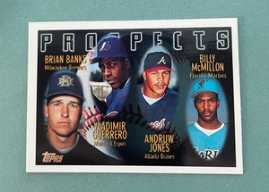 1996 Topps Baseball Prospects Guerrero, Jones, Banks, McMillon #435 - Picture 1 of 2