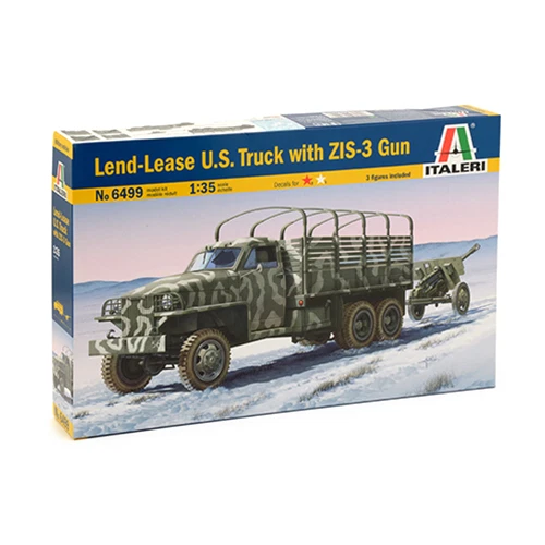LENS LEASE U.S.TRUCK W/ZIS-3 GUN KIT 1:35 Italeri Kit Mezzi Militari Nouveau mod - Photo 1/4