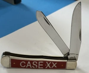 CASE XX 2007 IMAGE SERIES COLTELLO TRAPPER MANICO OSSO LAVAGGIO COLORE MAI USATO V028 - Foto 1 di 4