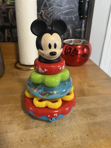 Mickey Mouse Musical Stacking Ring Toy Baby Sings Hunny Disney Baby ...