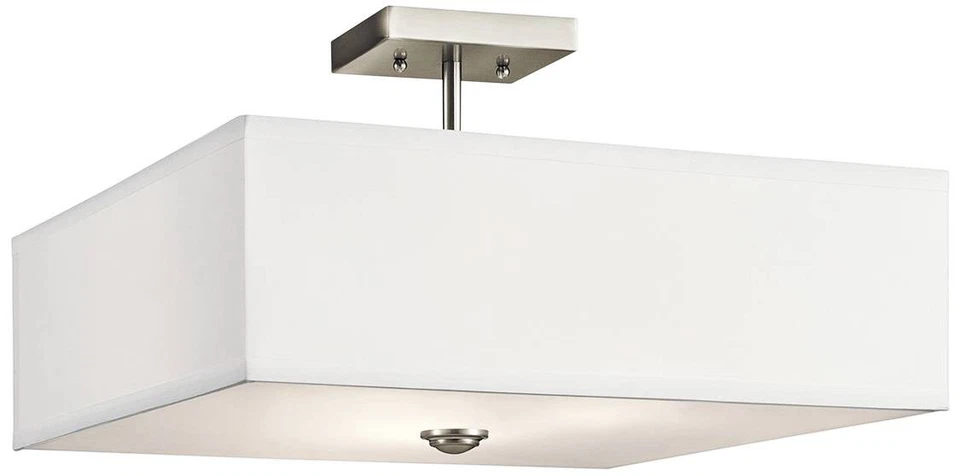 Kichler Shailene 18" Wide Brushed Nickel Ceiling Light - Image 1 of 1