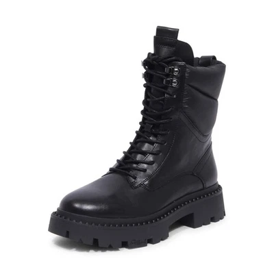 9927AT anfibio donna ASH GOTTA woman leather/puffy nylon boots - Photo 1/4