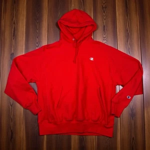 Vintage Champion Reverse Weave Hoodie Herren Large rot Langarm Kapuzenpullover - Bild 1 von 6