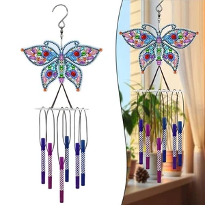 Artistic DIY Butterfly Wind Chime Kit for Creative Home Decor Enhancement - Picture 1 of 12