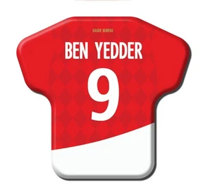 Calamita Simile a T-Shirt Calcio Stagione 2019/2020 Monaco 9 Wissam Ben Yedder - Picture 1 of 9