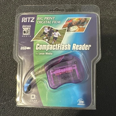 Lexar Media CompactFlash Readers Ritz Photronic Big Print Digital Film NIP - Image 1 of 4