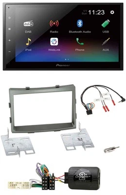 Pioneer USB Bluetooth DAB 2DIN Lenkrad Autoradio für SSangYong Rodius ab 2013 - Bild 1 von 4