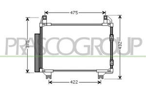 TOYOTA AYGO Condenser 2006-2009 - Picture 1 of 3