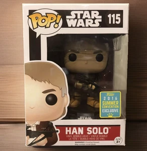Funko Pop! Star Wars Han Solo #115 2016 Summer Convention Esclusiva Figura in Vinile - Foto 1 di 10