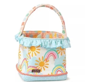 Matilda Jane Easter Basket Square Rainbow Sunshine Ruffle Hard bottom Insert - Picture 1 of 1