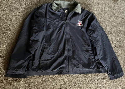 Chaqueta Abrigo Vintage Gear For Sports ARIZONA WILDCATS Azul Bordado Para Hombres XXL Foto 1 de 4