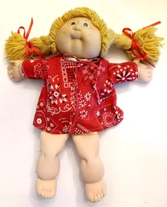 Muñeca Cabbage Patch cabello rubio ojos azules 1983 obras de arte de los Apalaches molde Coleco 2 - Imagen 1 de 5