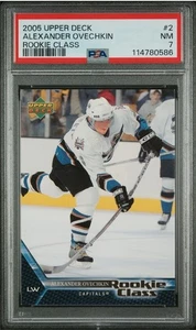 PSA 7 NM 2005-06 Upper Deck Rookie Class #2 Alexander Alex Ovechkin RC Rookie - Picture 1 of 2