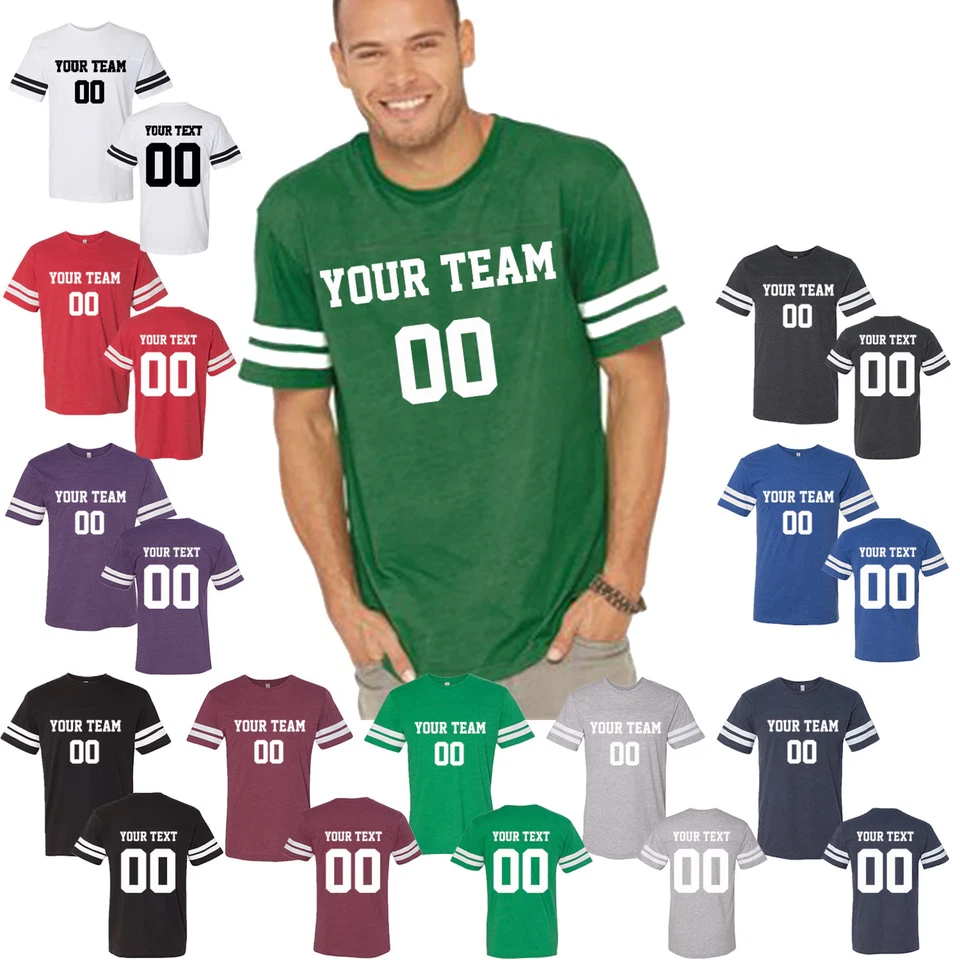 Customized Football Jersey Personalized Team T-Shirt Cotton Jersey Men Jersey - Image 1 of 4