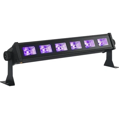 IBIZA LED-UVBAR6 UV Schwarzlicht LEISTE 6x3 WATT PARTY DISCO CLUB DEKO MUSIK DJ - Bild 1 von 4