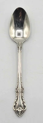 Cucharadita de plata de ley Oneida Community Melbourne de 4" de largo. Excelente Foto 1 de 4