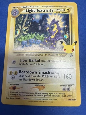 Light Toxtricity SWSH137 SWSH: Sword & Shield Promo Cards NM - Image 1 of 2