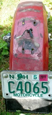 Moto Guzzi Monza V50 Mk III - Guardabarros trasero incluye indicadores Foto 1 de 4