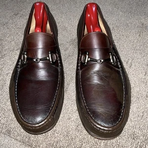Beckett Simonon Brown Leather Bit Loafers Shoes Mens Size 7 - Picture 1 of 6