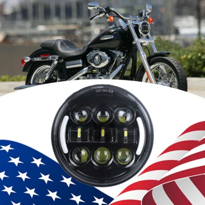Faro LED de 5,75" con intermitente DRL para Indian Scout & Bobber Plug and Play Foto 1 de 4