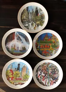 Limited Edition Chicago Collection Franklin McMahon Collector Plates Decorative - Picture 1 of 11