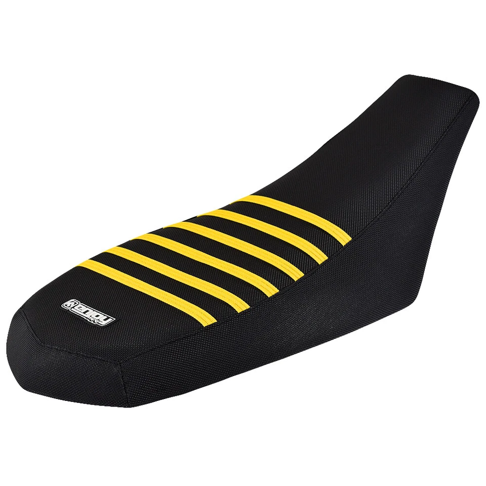 Can Am Ds 250  Seat Cover 2007 - 2021 ALL BLACK w/ YELLOW RIBS by Enjoy Mfg #263 - Image 1 of 4