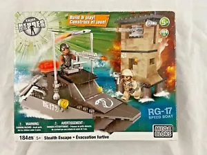 Mega Bloks - True Heroes -  RG-17 Speed Boat - Stealth Escape - Sealed - RARE - Picture 1 of 4