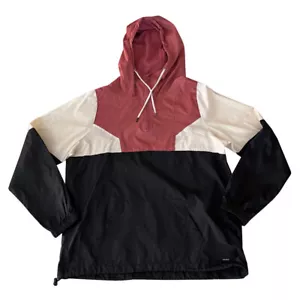 Womens Volcom Small Wind Stoned Colorblock Windbreaker Moisture Resistant Hood - Picture 1 of 6