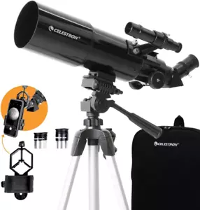 Celestron 80mm Travel Scope - Refractor Telescope - Astronomy Software Package - Picture 1 of 10