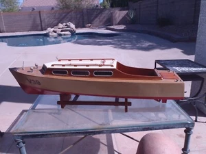 Vintage 41" Long, 9/1/2" Tall, and 9 Wide.wooden Model Cabin Long Island Express - Picture 1 of 11
