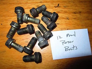 DUCATI OEM FRONT ROTOR BOLTS (12) 748-998 ST2 ST4 ST4S 750 900 SS MONSTER  #2 - Picture 1 of 3