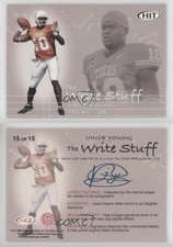 2006 SAGE Hit The Write Stuff Vince Young #15 Rookie RC